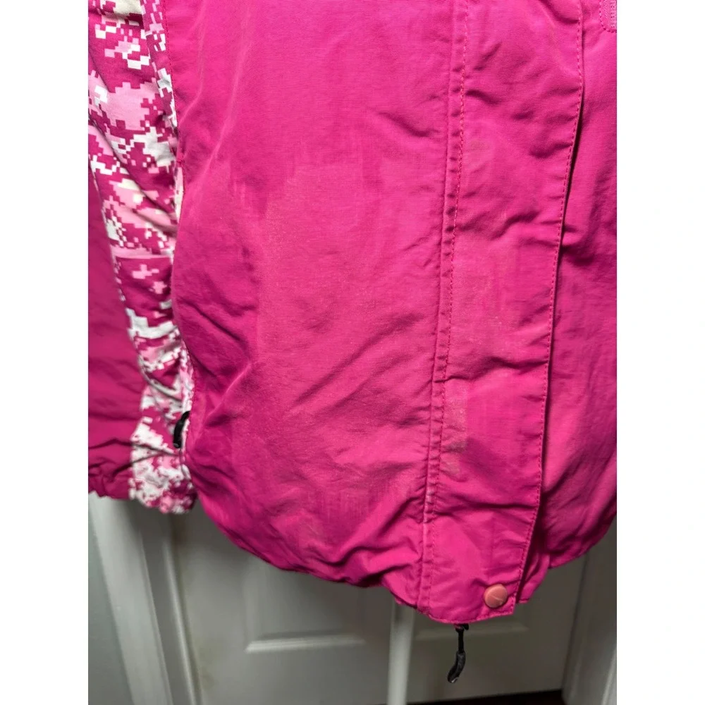Polar Edge Ski Jacket Girls XL Pink Digital Camo Good Water Resistant Hooded
